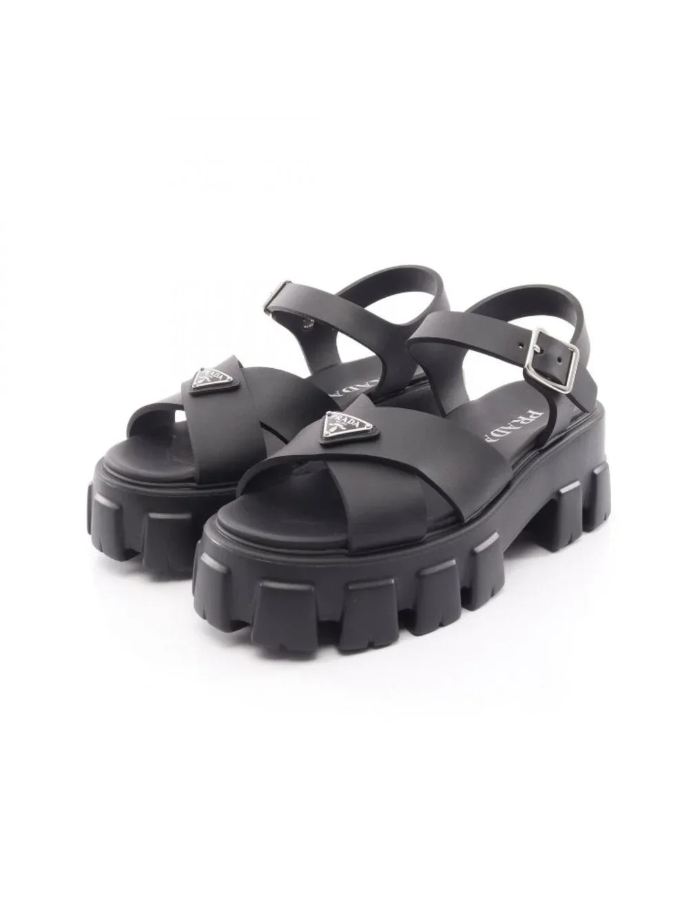 Prada Sandals Monolith Black